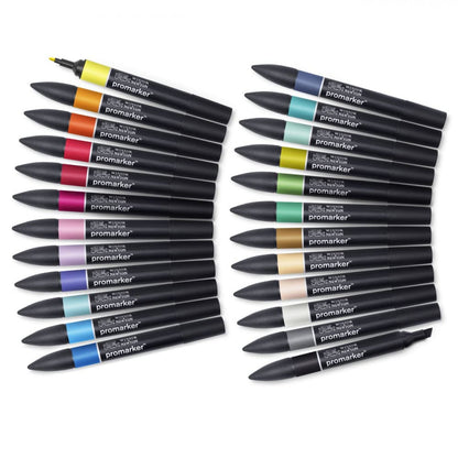 Marcador Promarker Designer 24 Cores Para Ilustração Winsor & Newton