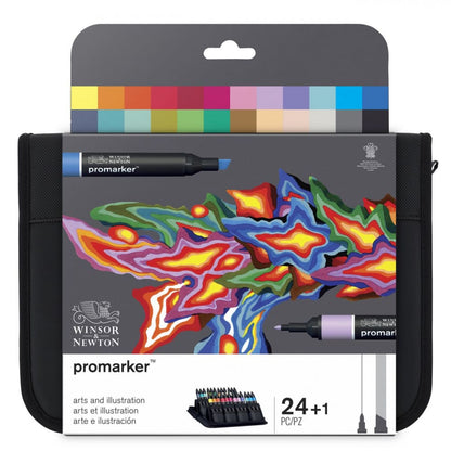 Marcador Promarker Designer 24 Cores Para Ilustração Winsor & Newton