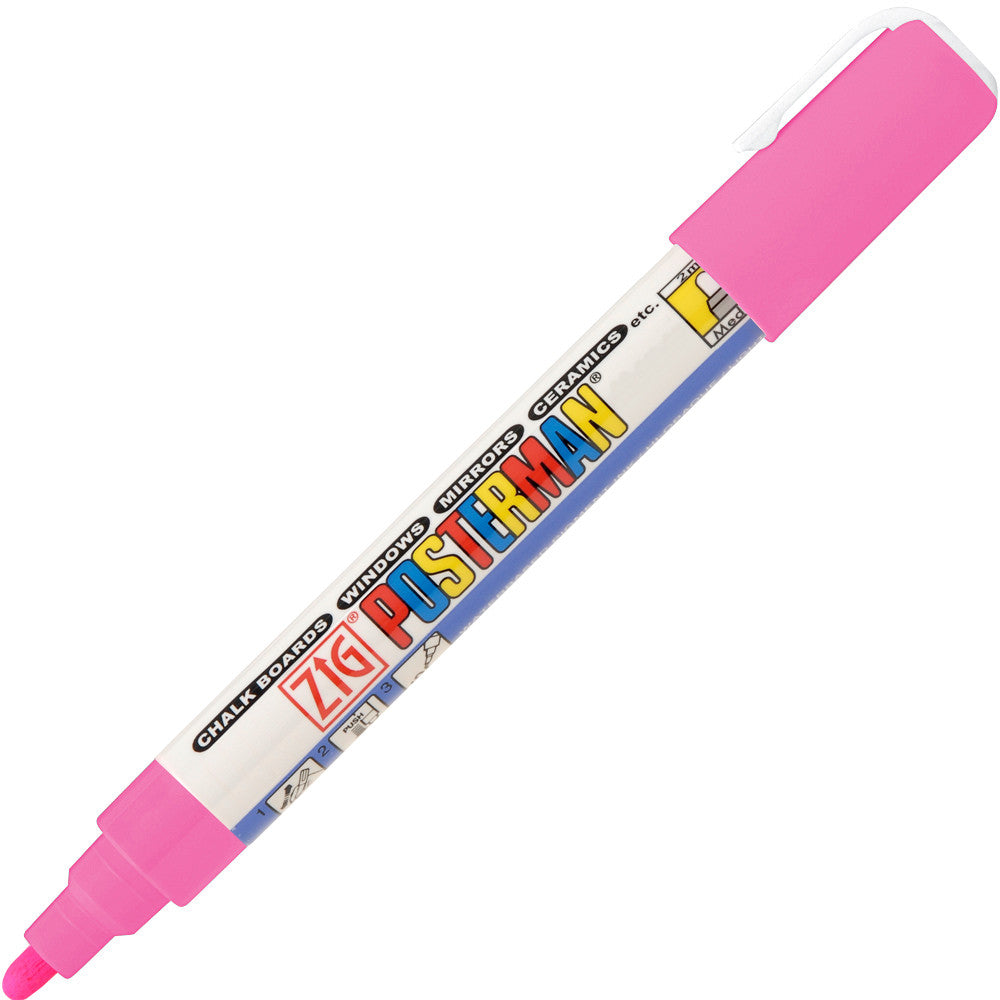 Marcador Zig Posterman Kuretake Fluorescent Pink