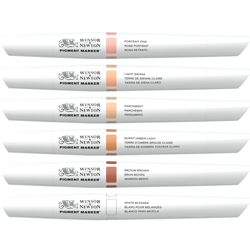 Marcador Pigment Marker Winsor & Newton Tons de Pele