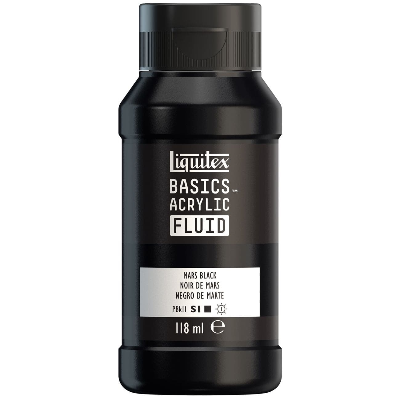 Tinta Acrílica Liquitex Basics Fluída 118ml Mars Black