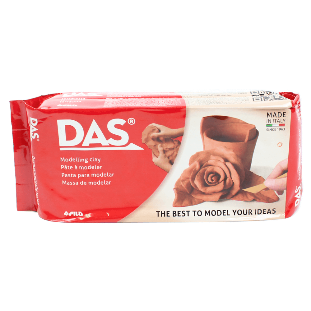Pasta Para Modelar Sintética 500g Terracota DAS