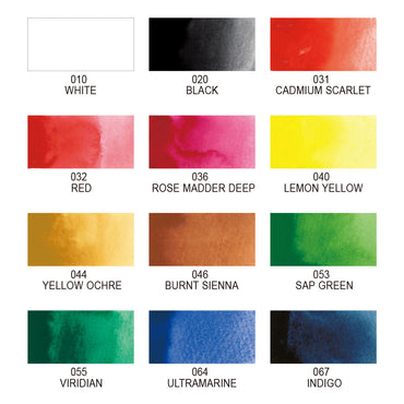 Aquarela Kuretake Gansai Tambi 12 Cores