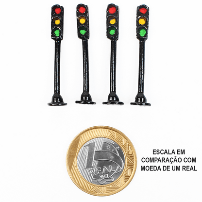 Miniatura de Semáforo 1/100 1005 Minitec 04 Peças