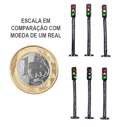 Miniatura de Semáforo 1/200 2205 Minitec 06 Peças