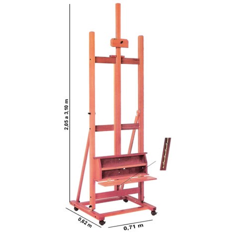 Cavalete Pintura Estúdio Profissional TRIDENT 12220