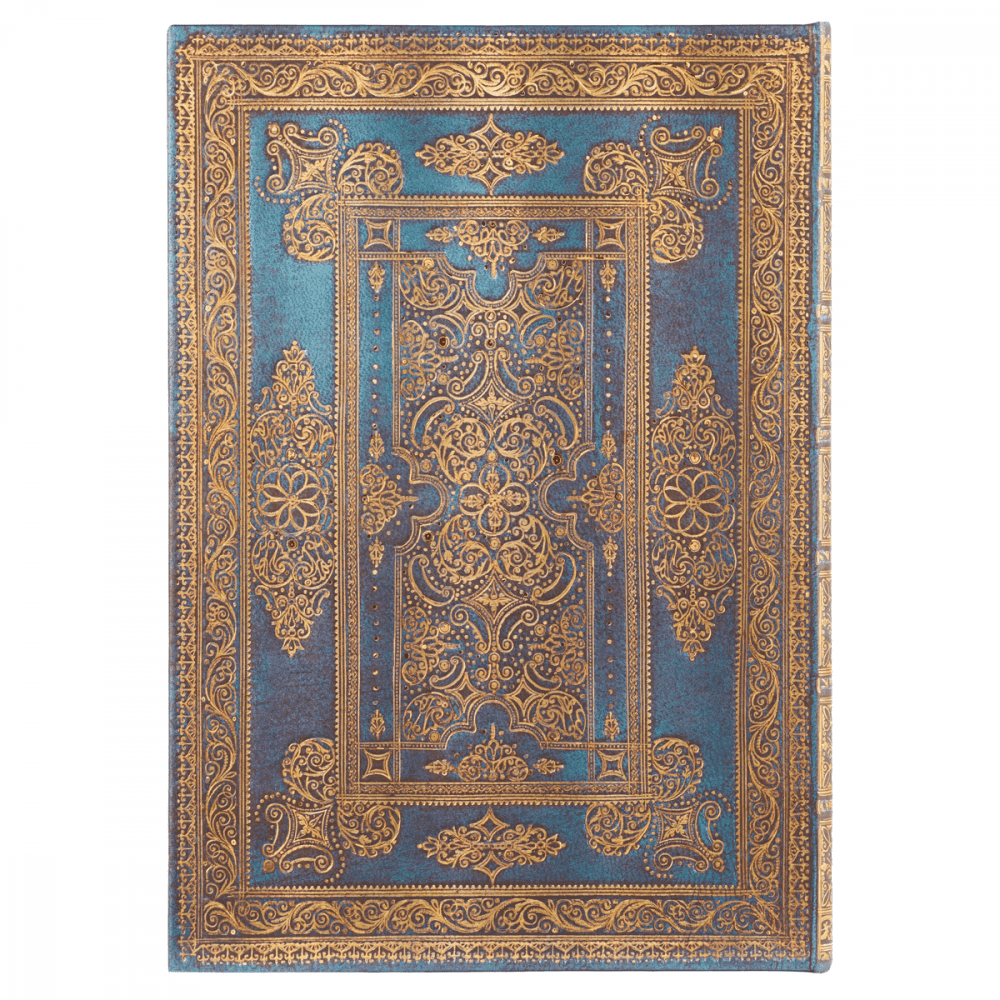 Paperblanks Blue Luxe Capa Dura Grande Sem Pauta