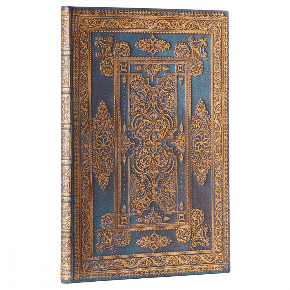 Paperblanks Blue Luxe Capa Dura Grande Sem Pauta