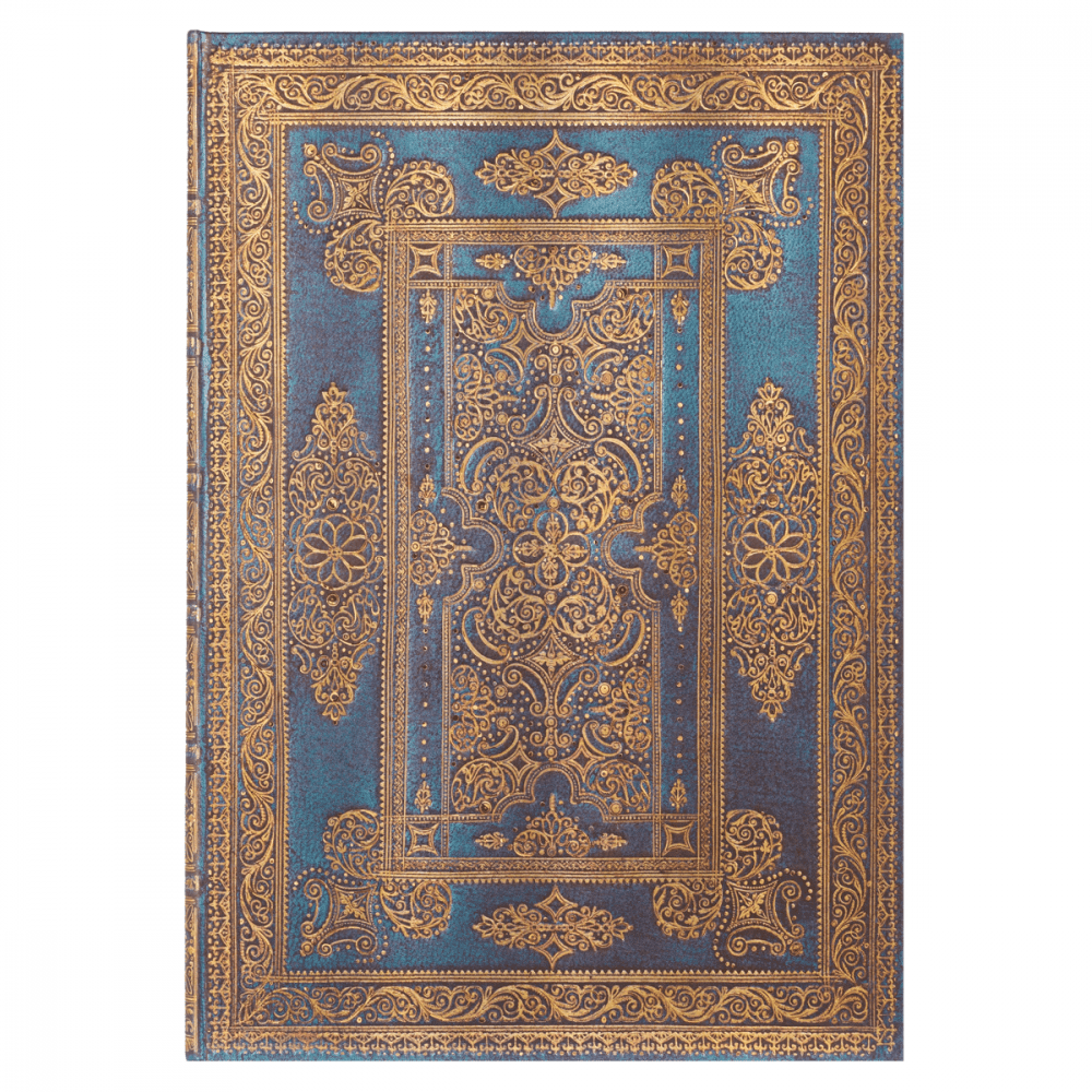 Paperblanks Blue Luxe Capa Dura Grande Sem Pauta