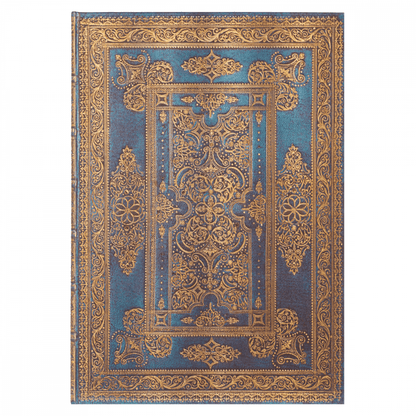 Paperblanks Blue Luxe Capa Dura Grande Sem Pauta