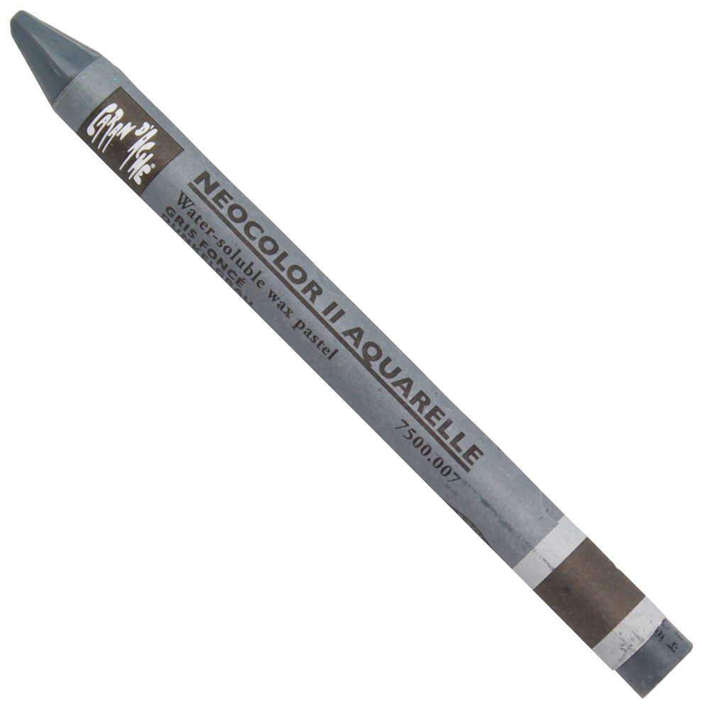 Giz Aquarelável Neocolor II Caran D’Ache 007 Dark Grey