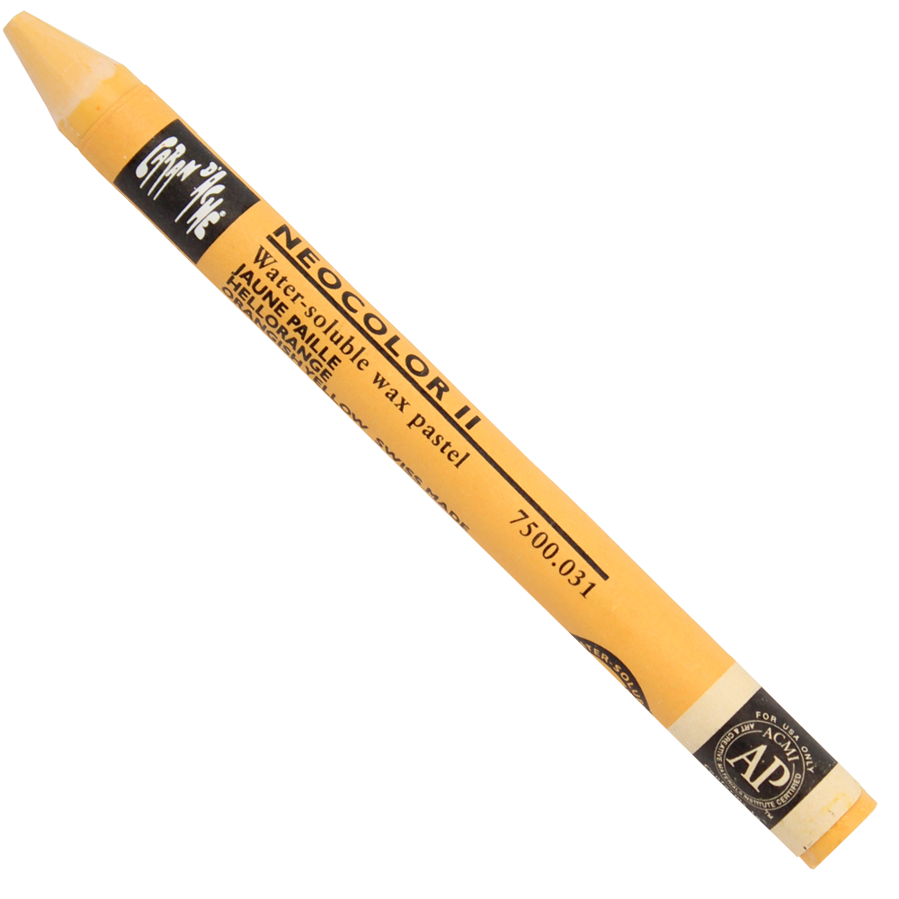 Giz Aquarelável Neocolor II Caran D’Ache 031 Orangish Yellow