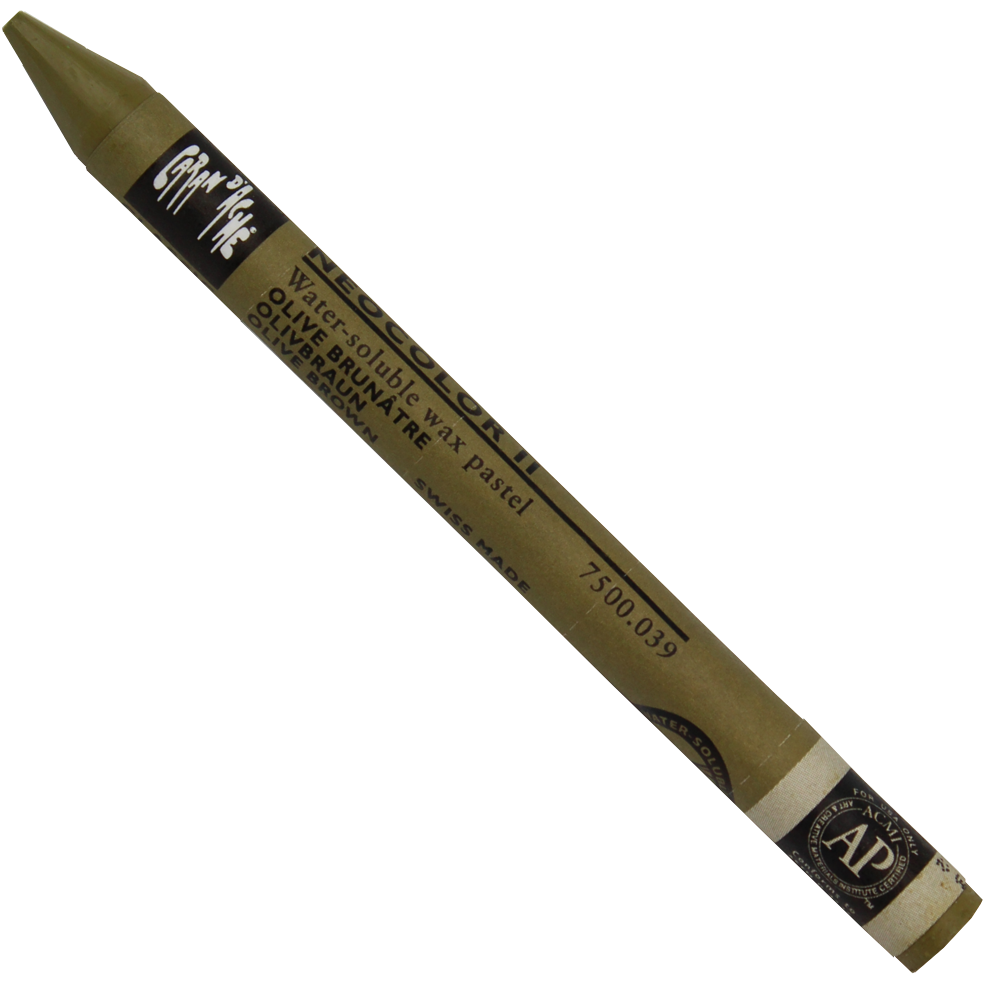 Giz Aquarelável Neocolor II Caran D’Ache 039 Olive Brown