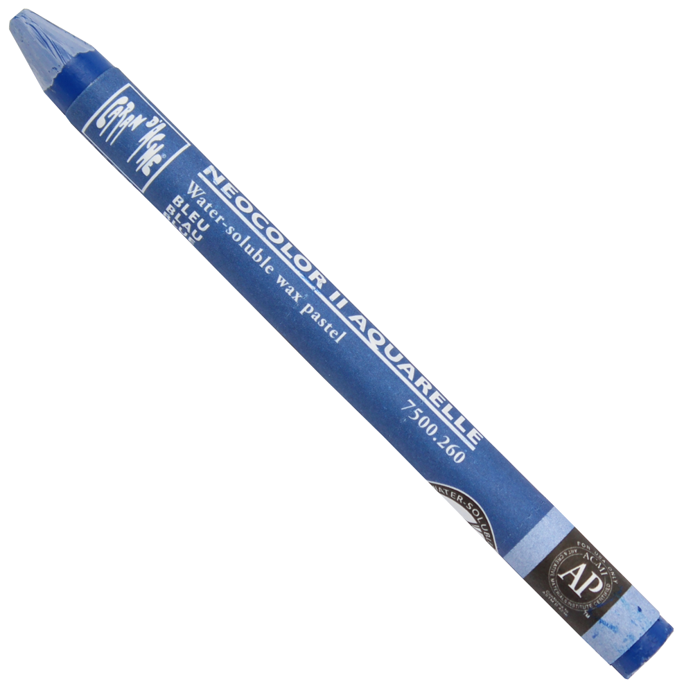 Giz Aquarelável Neocolor II Caran D’Ache Tom Azul