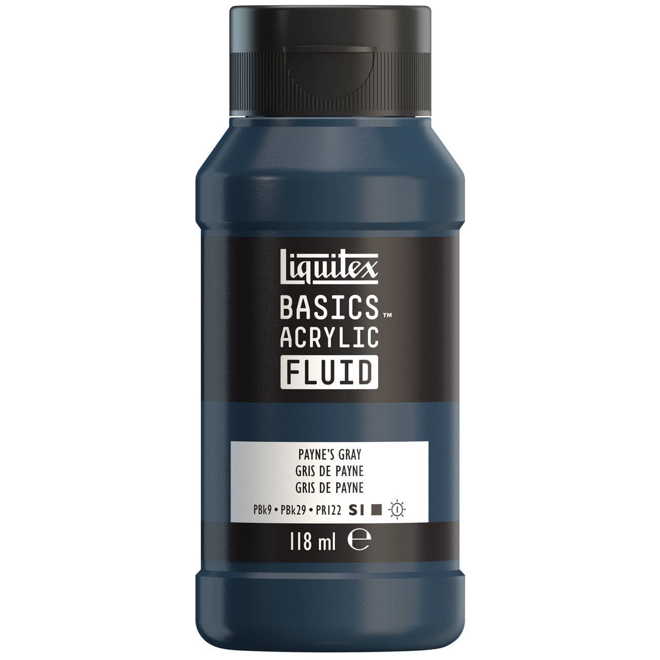 Tinta Acrílica Liquitex Basics Fluída 118ml Paynes Grey