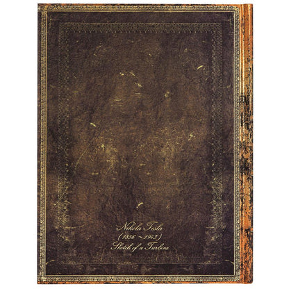 Paperblanks Tesla, Sketch of a Turbine Capa Dura Ultra Pautado