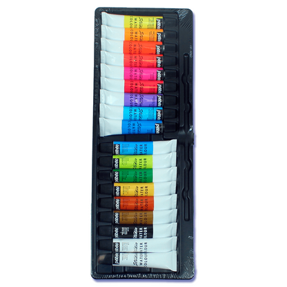 Tinta Aquarela em Tubo Pébéo 18 Cores 12 ml 