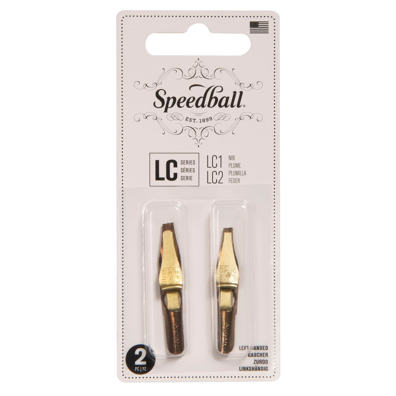 Conjunto Pena Caligrafia Speedball LC1 e LC2