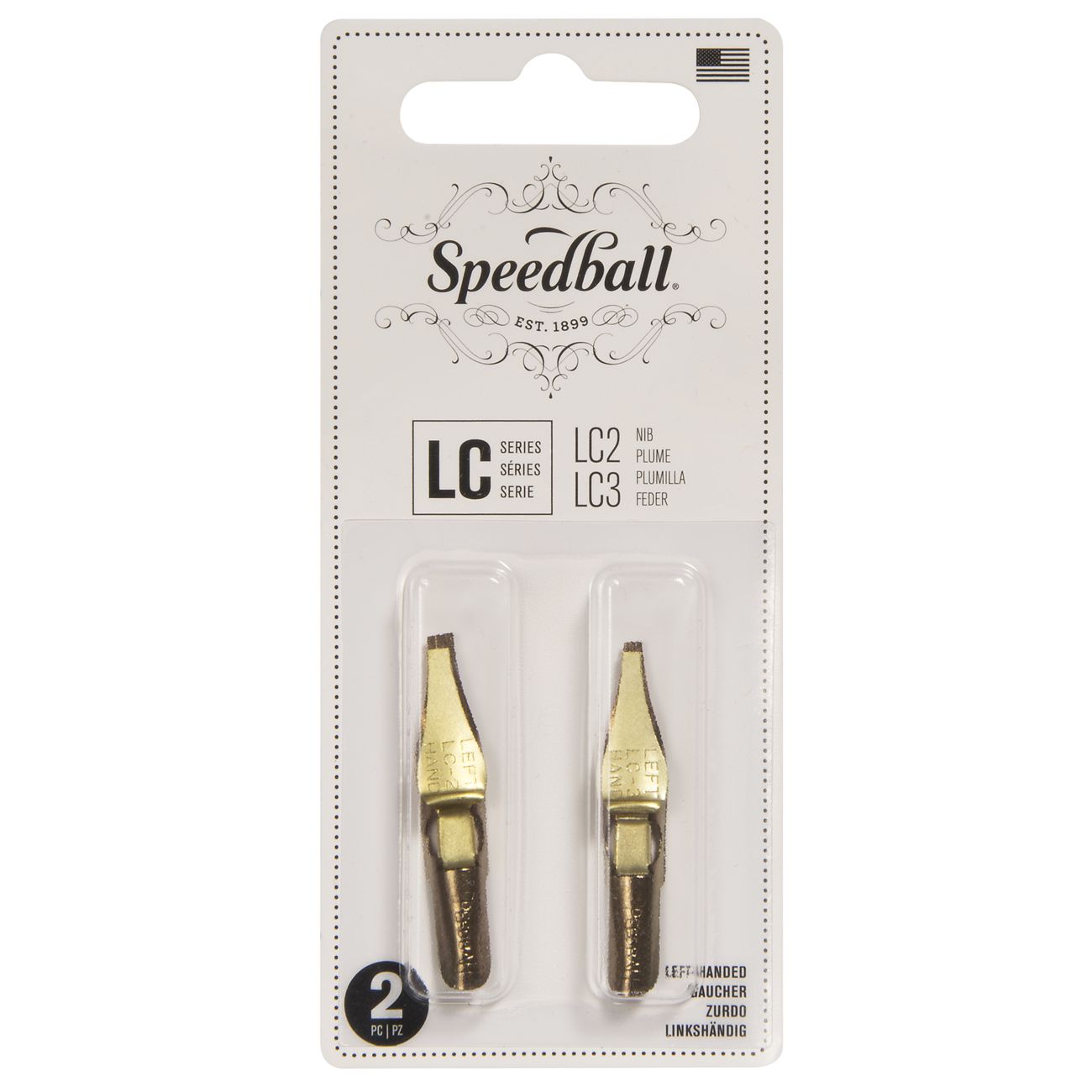 Conjunto Pena Caligrafia Speedball LC2 e LC3