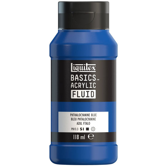 Tinta Acrílica Liquitex Basics Fluída 118ml Phthalocyanine Blue
