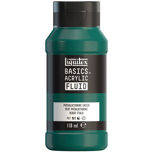 Tinta Acrílica Liquitex Basics Fluída 118ml Phthalocyanine Green