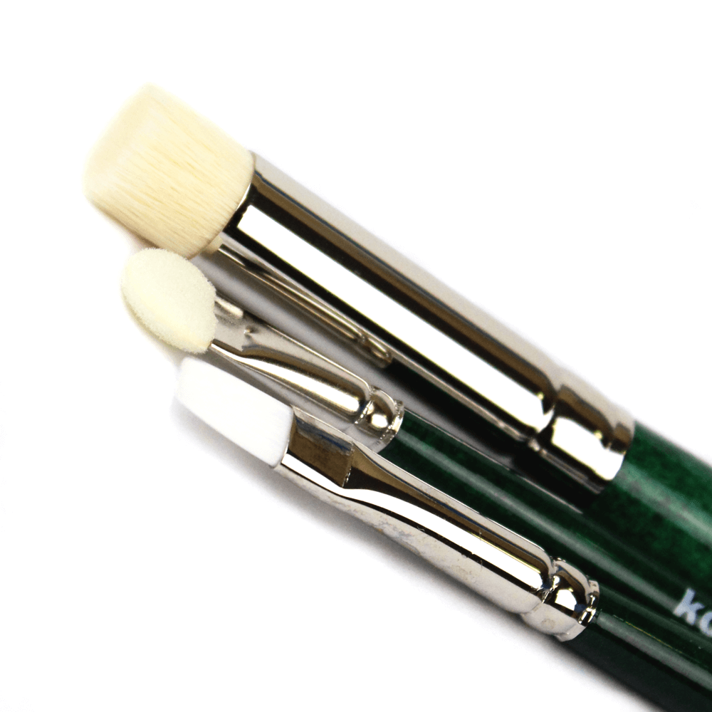 Kit de Pincéis Kolibri 3 Peças Para Pastel 218-03