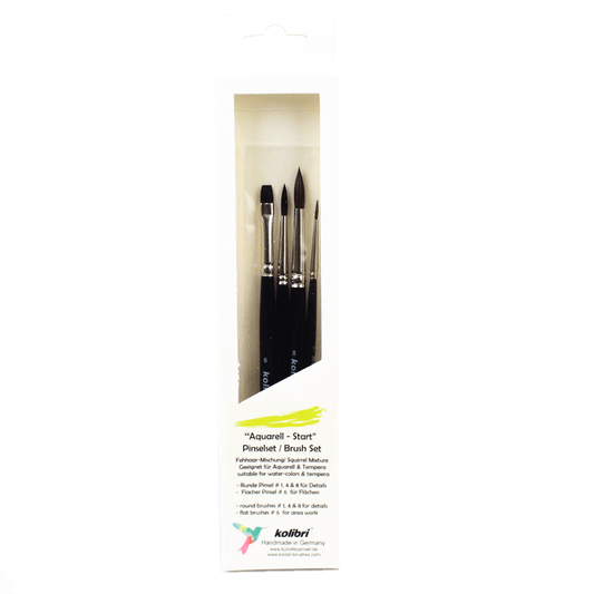 Kit de Pincéis Kolibri 4 Peças Para Aquarela 190 198