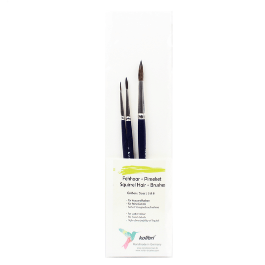 Kit de Pincéis Kolibri 3 Peças 22-138