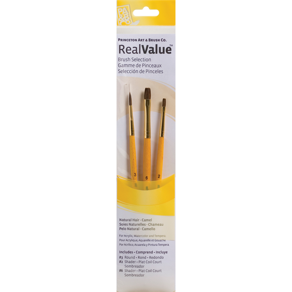 Kit de Pincéis Princeton 9101 Pelo Natural