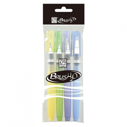 Pincel Reservatório Curto Kuretake H20 WaterBrush 4 Tamanhos 