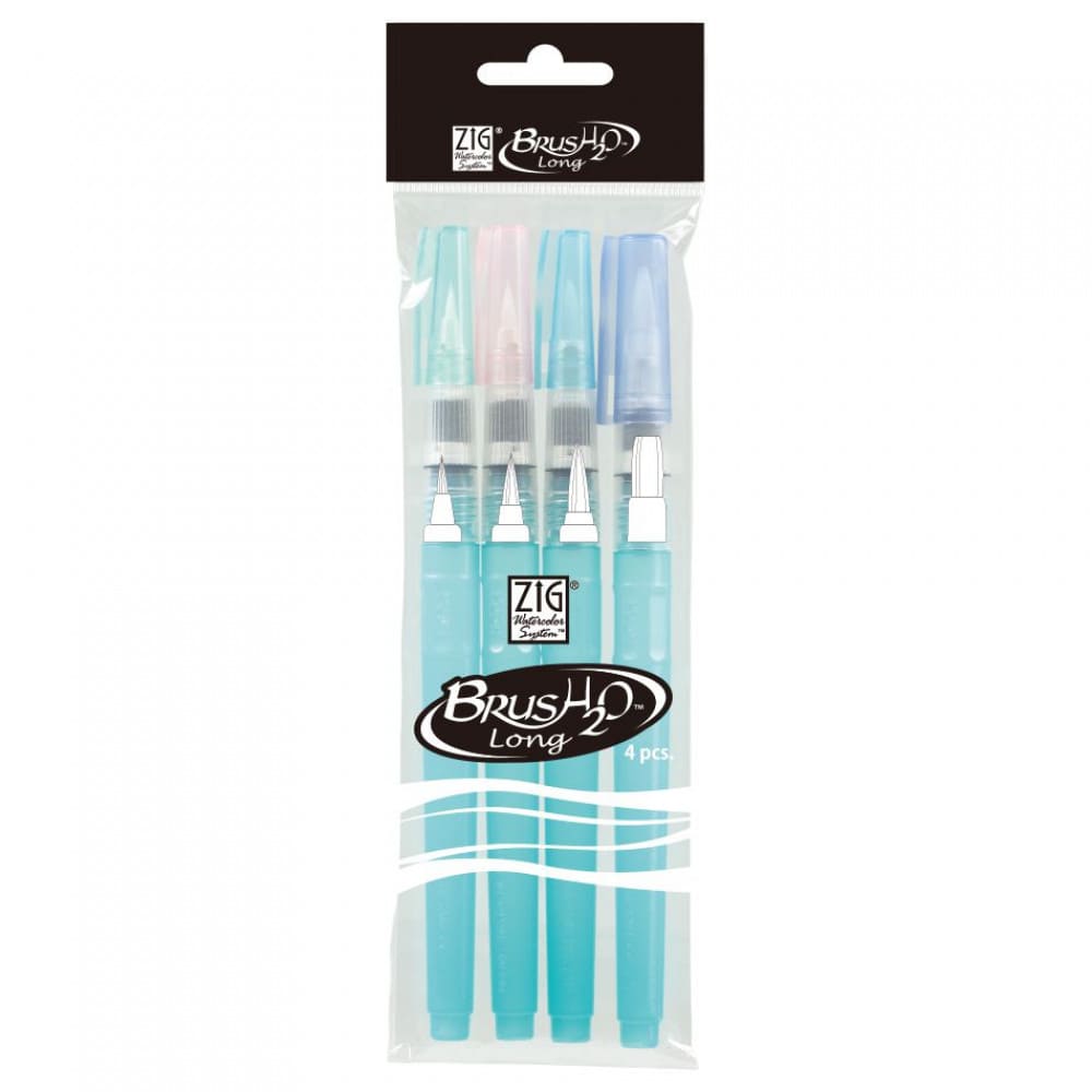 Pincel Reservatório Longo Kuretake H20 WaterBrush 4 Tamanhos