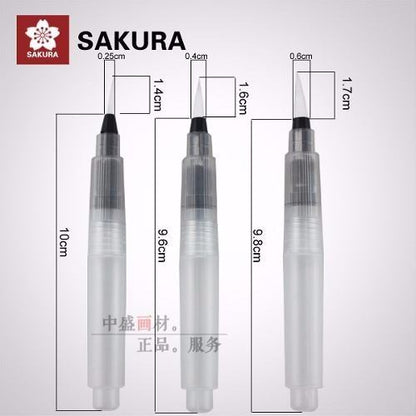 Pincel Reservatório Curto Sakura WaterBrush Grosso 8