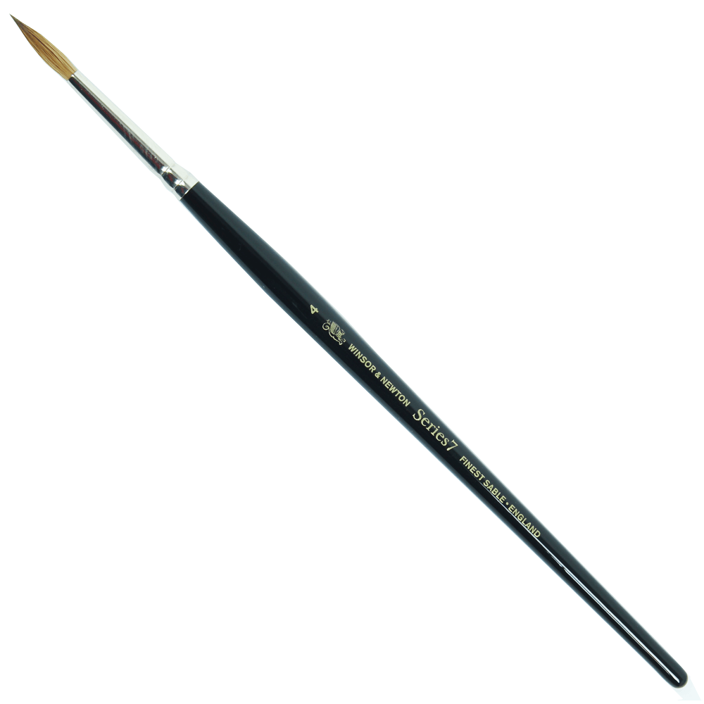 Pennello Winsor & Newton Serie 7 Tondo Nr 2 - Pelo Di Martora Kolinsky, Qualità Professionale - Foto 7