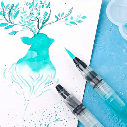 Pincel Reservatório Sinoart WaterBrush Longo Chato Grande