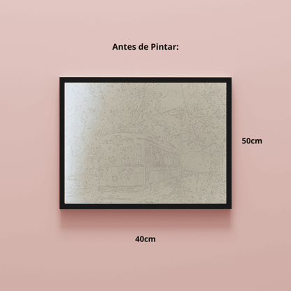 conjunto pintura numerada arte terapia 40x50cm bailarina