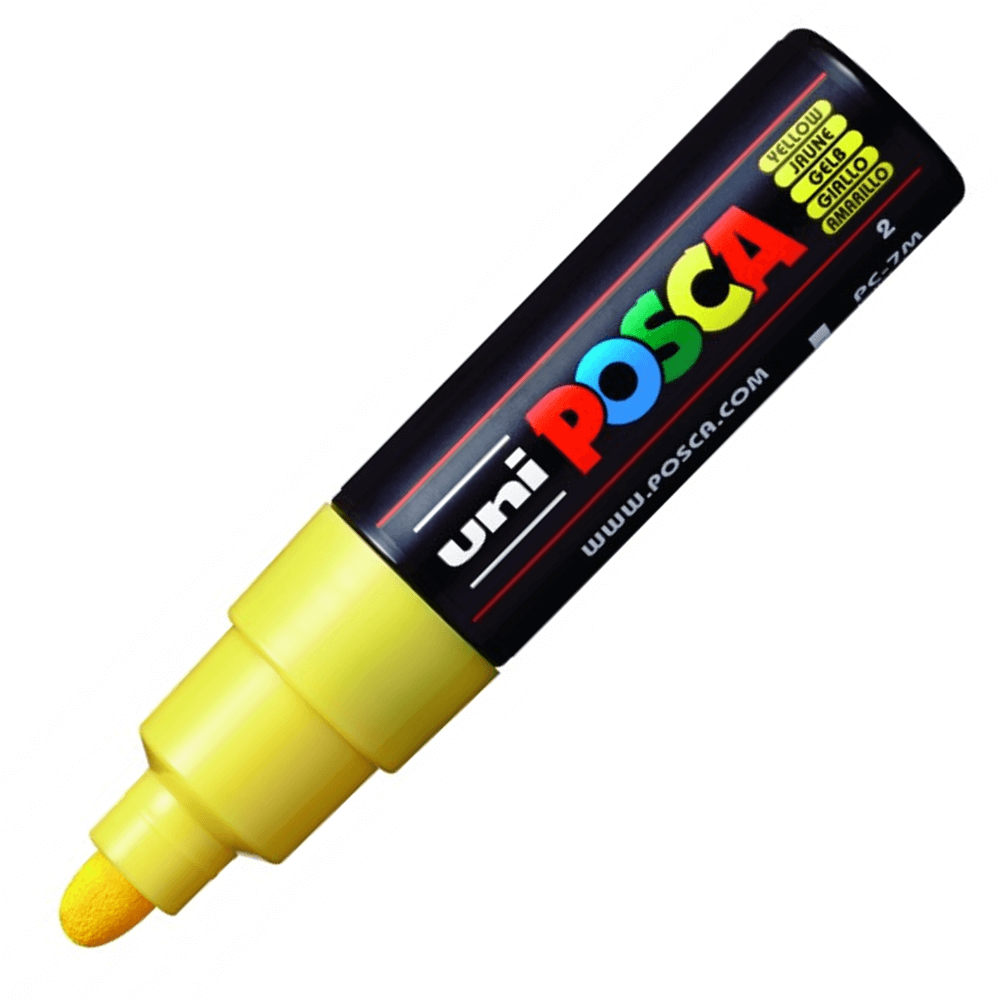 Caneta Posca Uni Ball PC-7M Amarelo