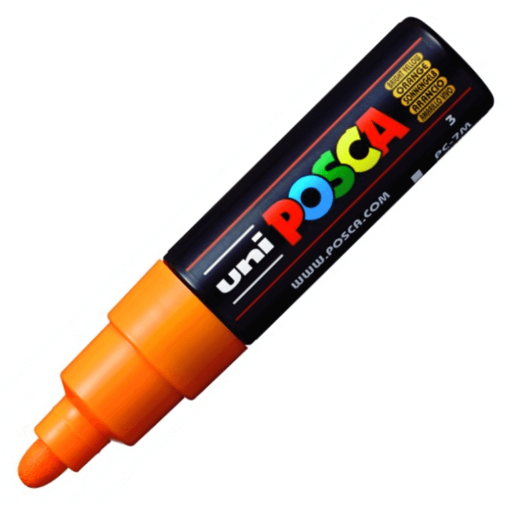 Caneta Posca Uni Ball PC-7M Amarelo Brilhante