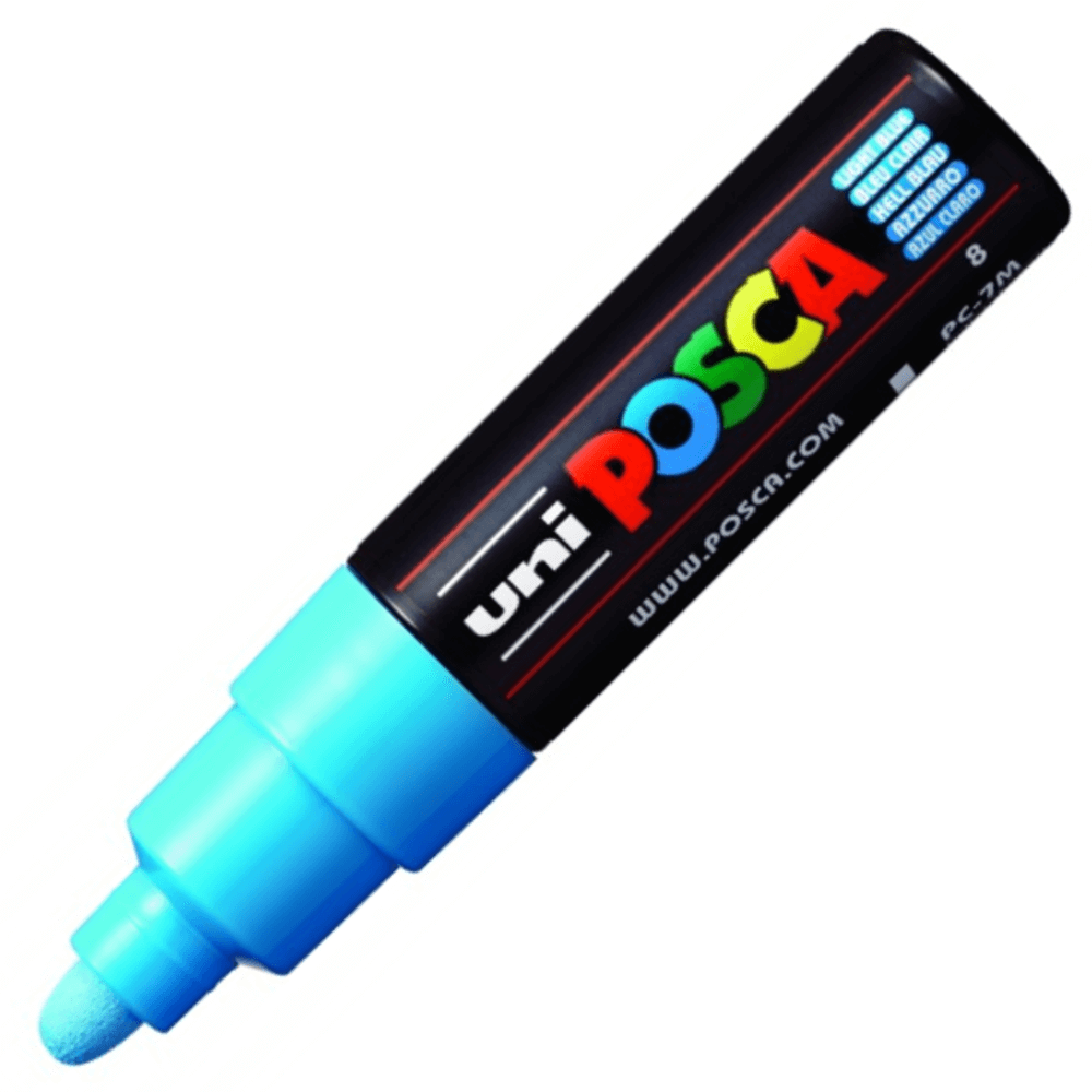 Caneta Posca Uni Ball PC-7M Azul Claro