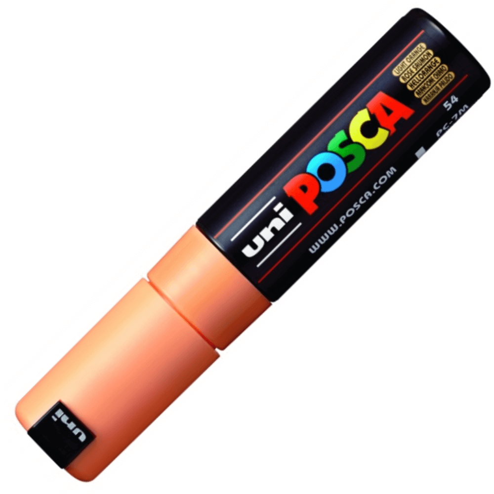 Caneta Posca Uni Ball PC-7M Laranja Claro