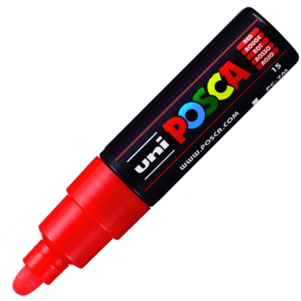 Caneta Posca Uni Ball PC-7M Vermelho