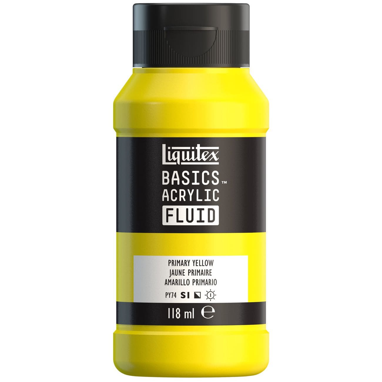 Tinta Acrílica Liquitex Basics Fluída 118ml Primary Yellow 