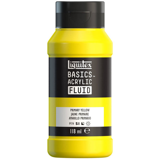 Tinta Acrílica Liquitex Basics Fluída 118ml Primary Yellow 