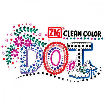 Estojo Zig Dot Color Kuretake 04 Cores