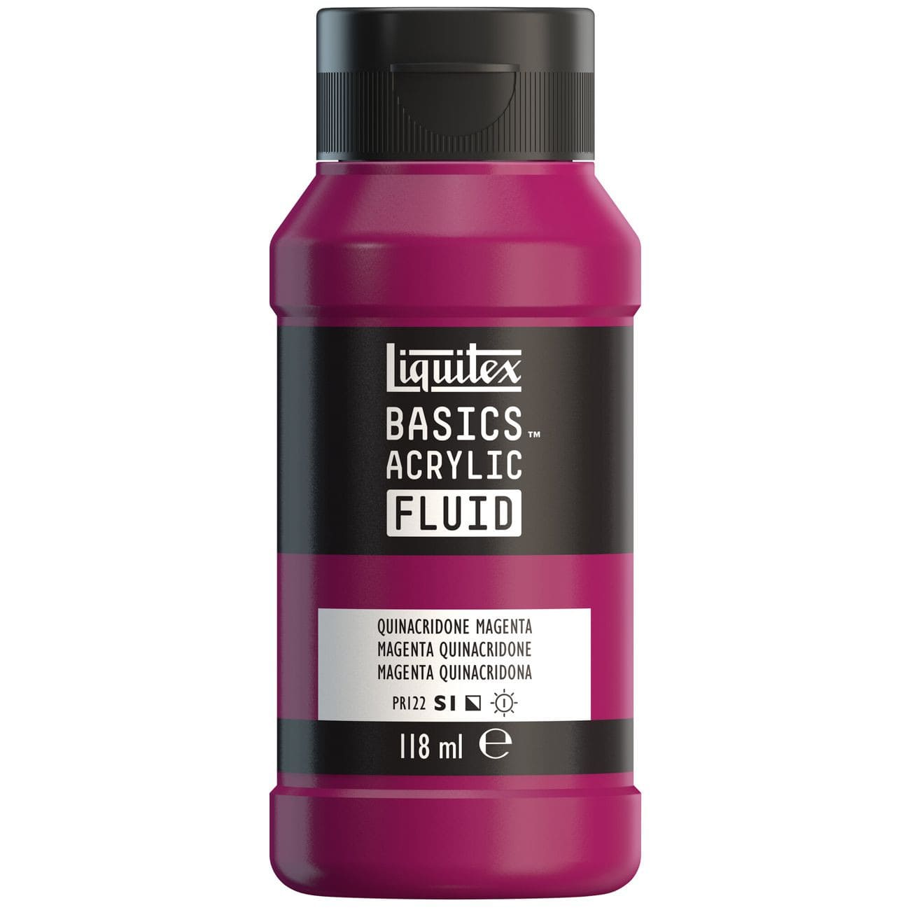 Tinta Acrílica Liquitex Basics Fluída 118ml Quinacridone Magenta 