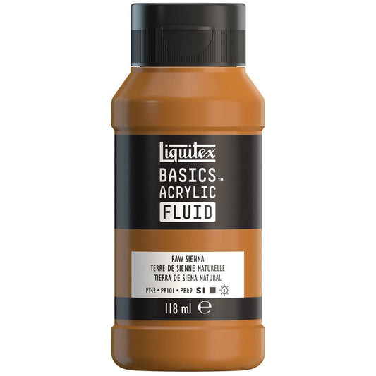 Tinta Acrílica Liquitex Basics Fluída 118ml Raw Sienna