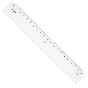 Régua de Acrílico 20cm  Trident 7120