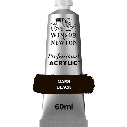 Tinta Acrílica Professional Winsor & Newton 60ml S1 386 Mars Black