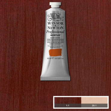 Tinta Acrílica Professional Winsor & Newton 60ml S1 074 Burnt Sienna