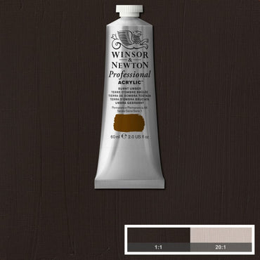 Tinta Acrílica Professional Winsor & Newton 60ml S1 076 Burnt Umber