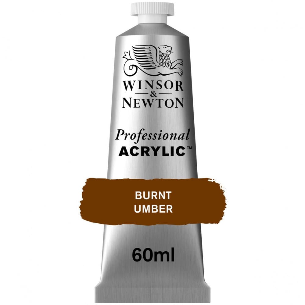 Tinta Acrílica Professional Winsor & Newton 60ml S1 076 Burnt Umber
